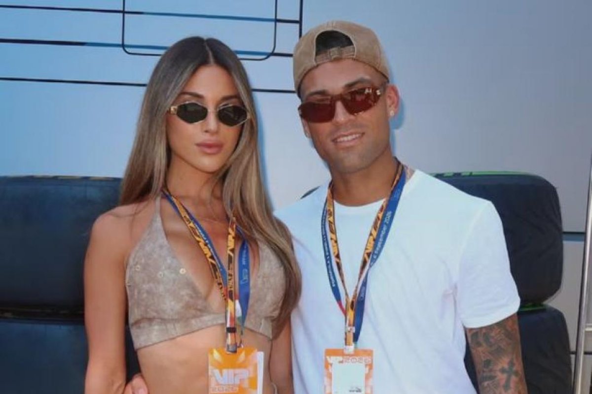 Lautaro Martínez y Agustina Gandolfo deslumbran en el Gran Premio de Italia