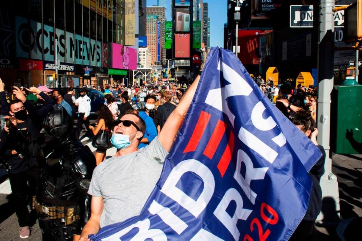 Elecciones en Estados Unidos: los festejos en Nueva York por el triunfo de Joe Biden