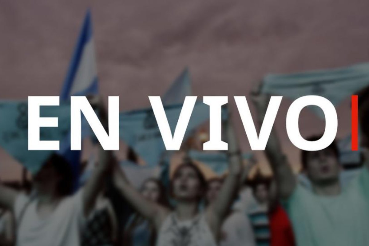 Manifestación en Buenos Aires ante la votación sobre la legalización del aborto