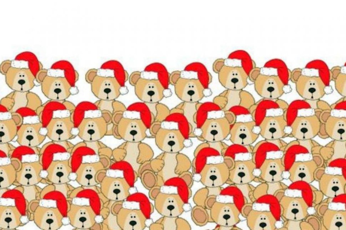 Desafío navideño: ¿podés encontrar en menos de 60 segundos al oso sin gorro?