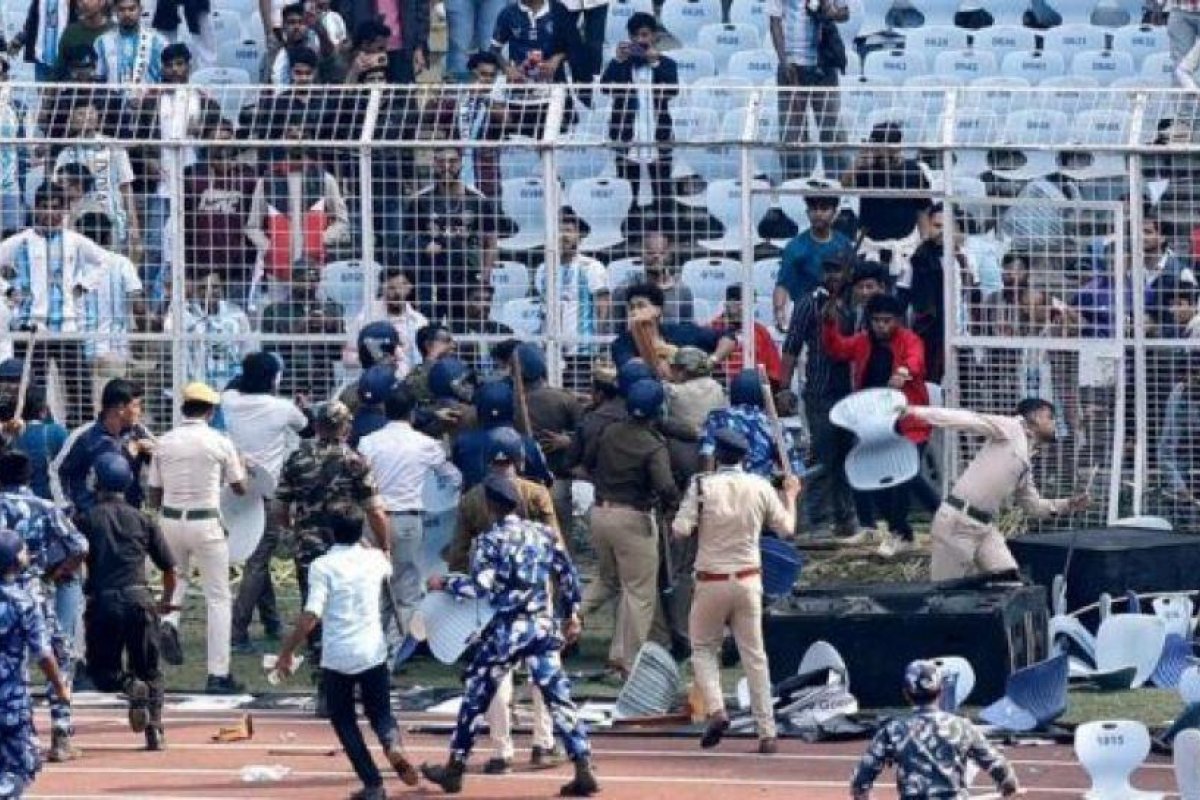 Incidentes en India durante la presentación de Messi: espectadores descontentos