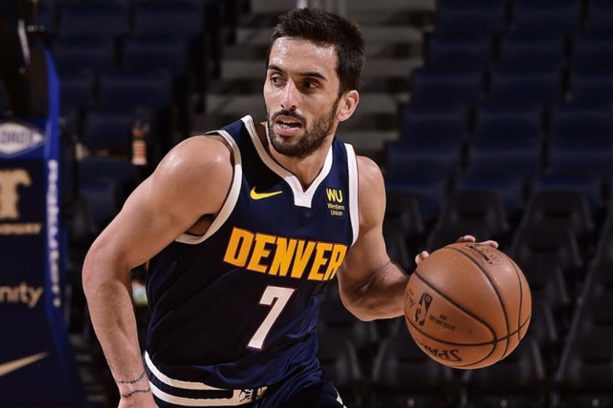 Campazzo tuvo una actuación sin relevancia en el triunfo de Denver ante Portland