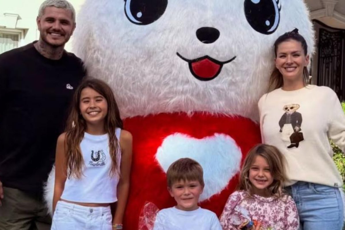 La China Suárez y Mauro Icardi celebran la nevada en Estambul con sus hijos