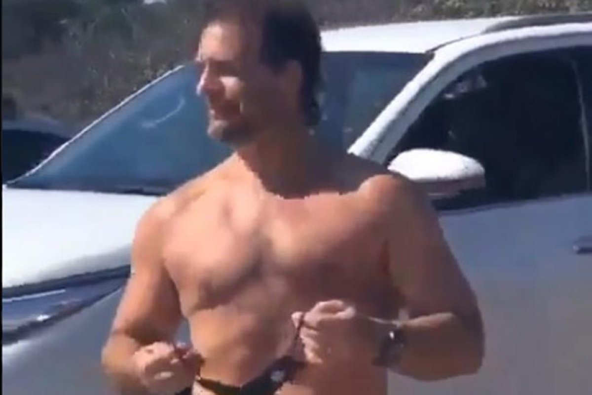 Viral. Luis Lacalle Pou visitó una playa uruguaya y sus seguidores lo filmaron