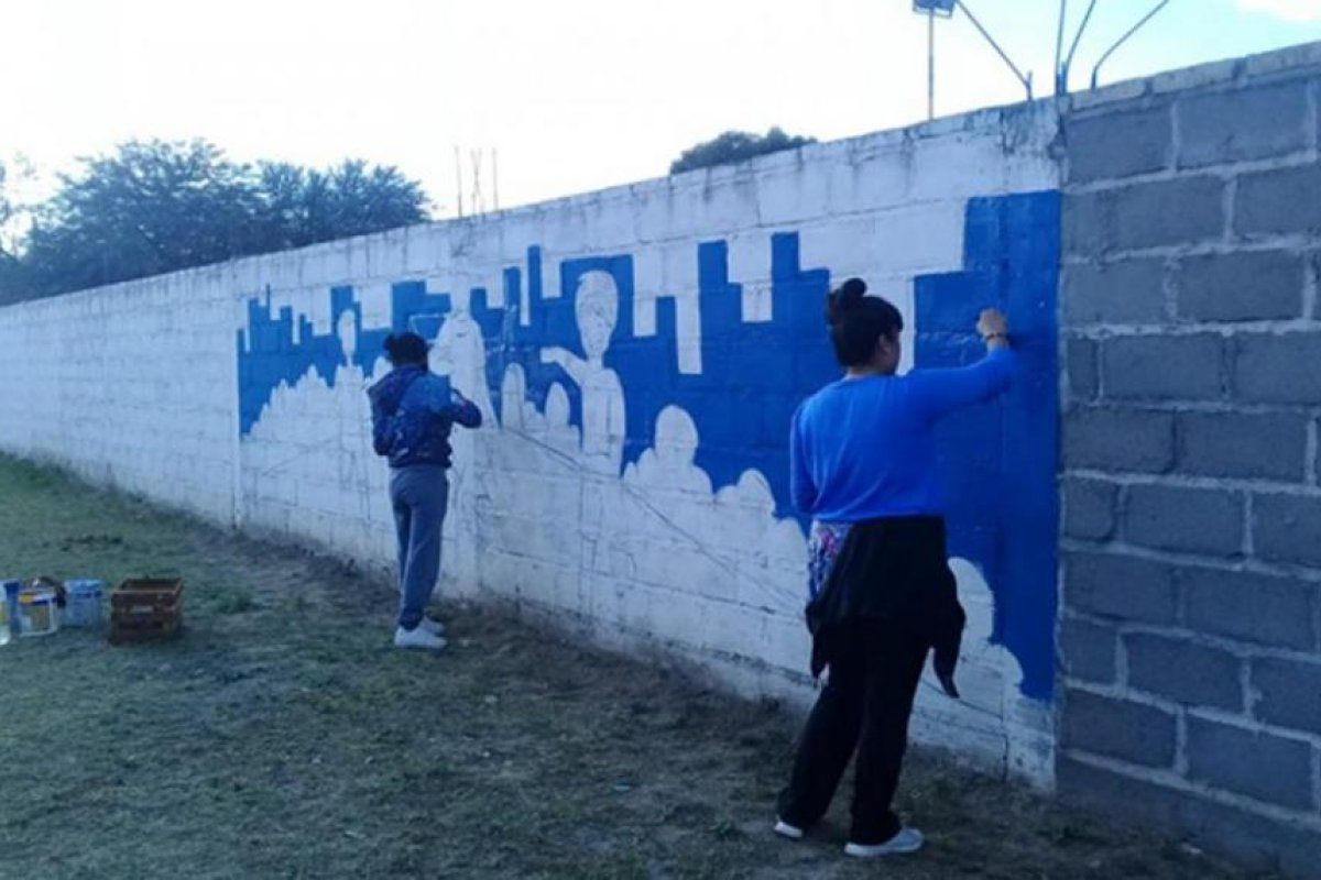 “Murales para mi ciudad”: Ponen en marcha el proyecto en el Club Social y Deportivo Herrera el Alto