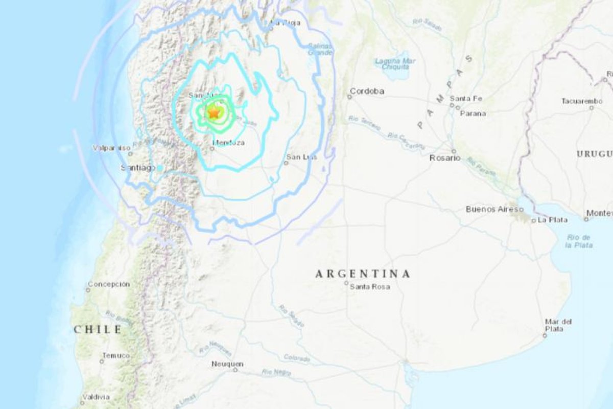 Un sismo de magnitud 6,4 sacude la frontera entre Argentina y Chile