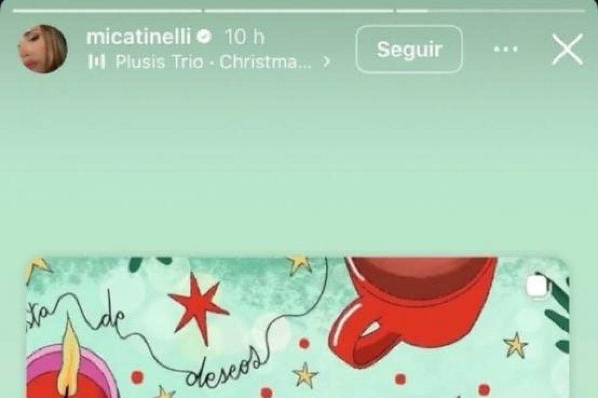 Mica Tinelli comparte sus deseos navideños tras un año tumultuoso