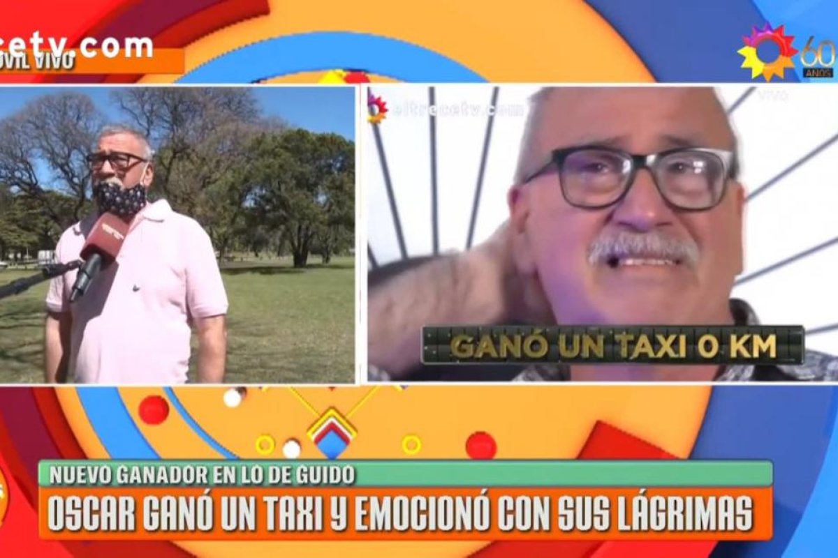 La dura historia de vida de Oscar Gaona, el ganador del taxi en el programa de Guido Kaczka