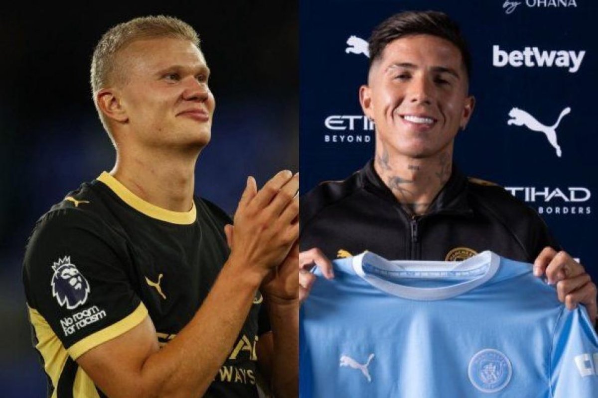 Haaland comenta con humor la llegada de Enzo Fernández al Manchester City