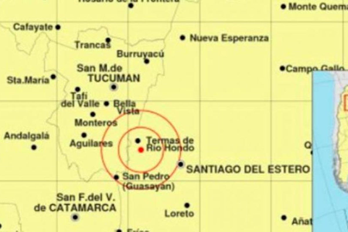Sismo de 3.0 sacudió a Termas de Río Hondo durante la madrugada
