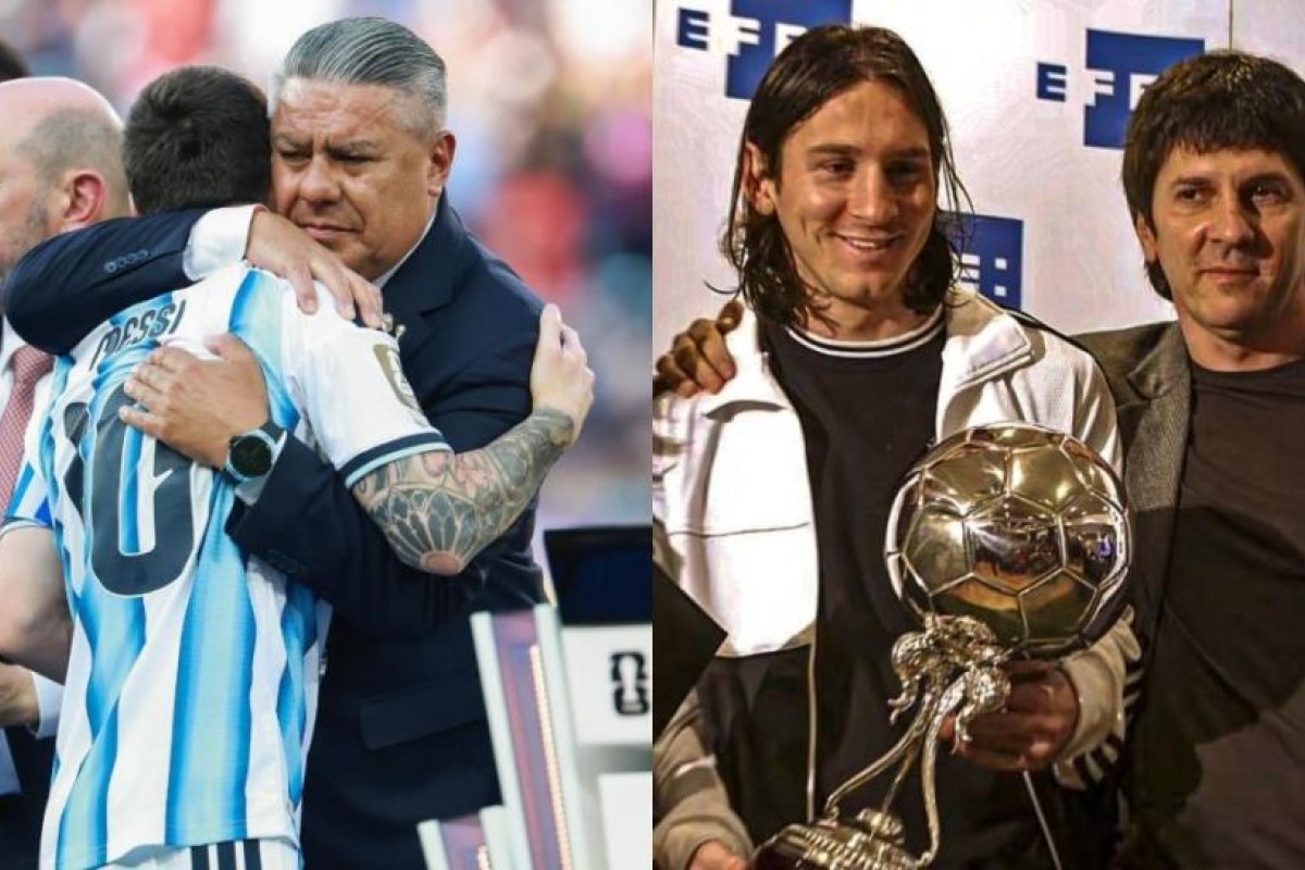 Conmovedora despedida de Chiqui Tapia por Jorge Messi, padre de Lionel Messi