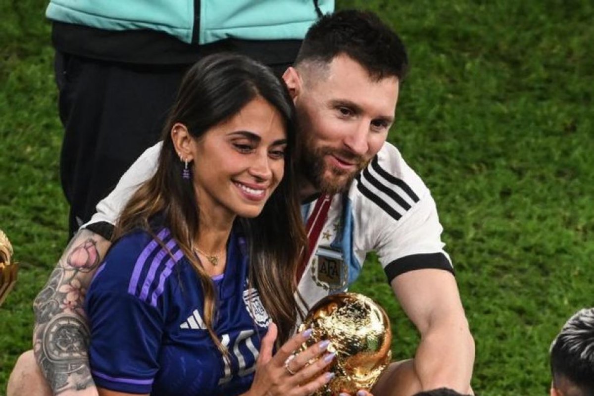 El emotivo gesto de Antonela Roccuzzo hacia Lionel Messi antes del partido