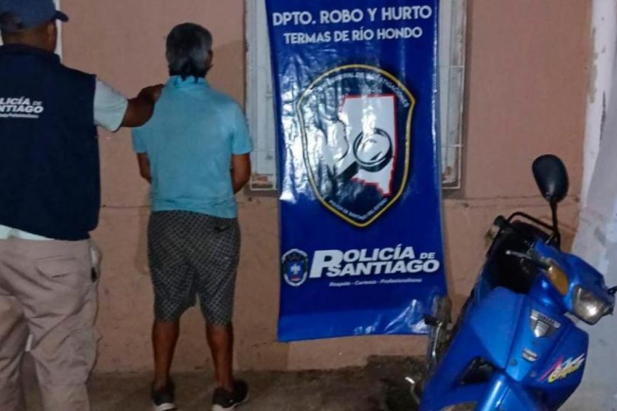 Toro Yacu: Detienen sospechoso y recuperan una motocicleta robada en Las Termas de Río Hondo