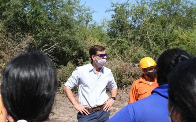 Mansupa: Mukdise supervisa los trabajos de apertura y desmonte del camino a Palo Blanco