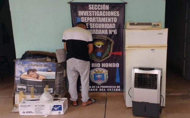 Villa Nueva: Robó varios elementos, incluyendo un jacuzzi portátil, y terminó detenido