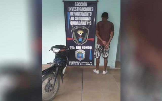 El Bajo: Robó motocicleta de la vereda de un negocio y la quiso vender a $2.000