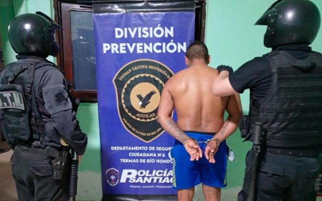 Aprehensión de "Sapo Negro", tras un robo