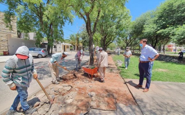Barrio Sector el Alto: Inician trabajos de remodelación de la Plaza Manuel Belgrano