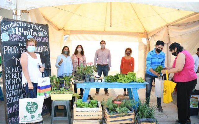 "De los productores a tu mesa": Exitosa 1ra Feria Municipal Itinerante en plaza Ordoñez