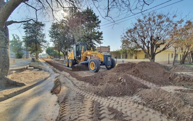 Barrio Soberanía Nacional: Se puso en marcha los trabajos de pavimentación en sus calles