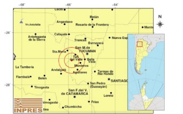 Un sismo de 3.9 grados que tuvo lugar en Tucumán afectó también a Las Termas de Río Hondo