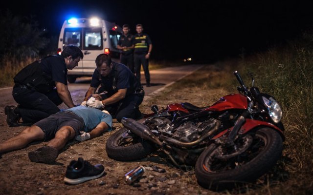Vinará: Accidente de motocicleta en la ruta provincial N°93 deja a un hombre herido
